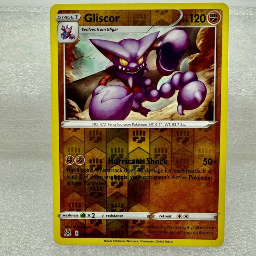 Gliscor 096/196 Swsh11: Lost Origin Reverse Holo Pokémon TCG Mint Unplayed